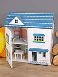 Ляльковий будиночок з меблями Bambi MD 1955 | Дерев'яний 2х поверховий будиночок для ляльок, фото 6