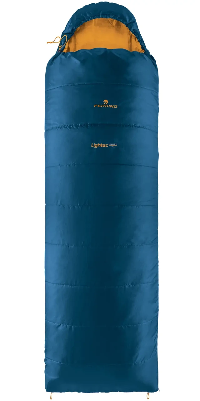 Спальний мішок-ковдра Ferrino Lightec Shingle SQ/-2°C Blue/Yellow Right (86266IBBD)