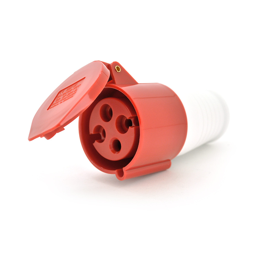 Розетка накладна SF-224, 4 полюса, 3Р + E, 32А, 380V, IP44, фото 1