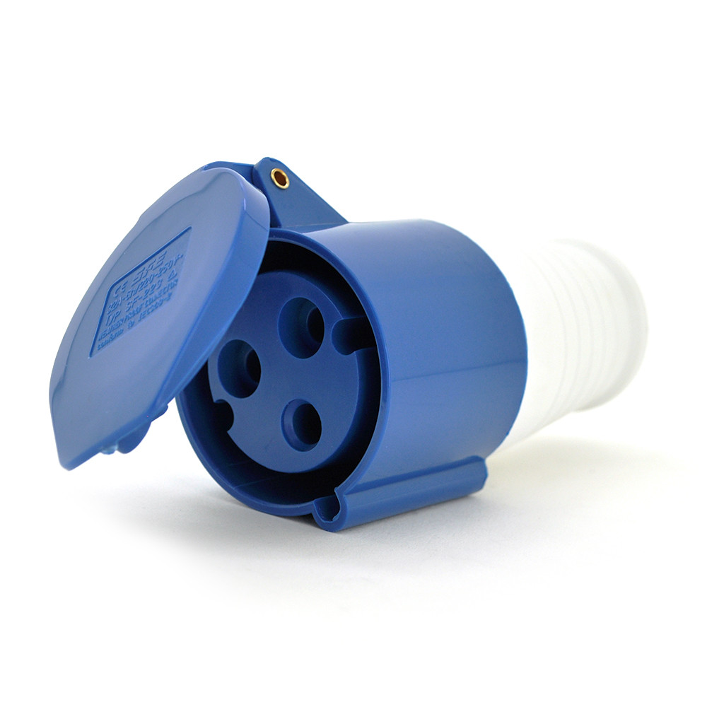 Розетка накладна SF-223, 3 полюси, 2Р + E, 32А, 380V, IP44, фото 1