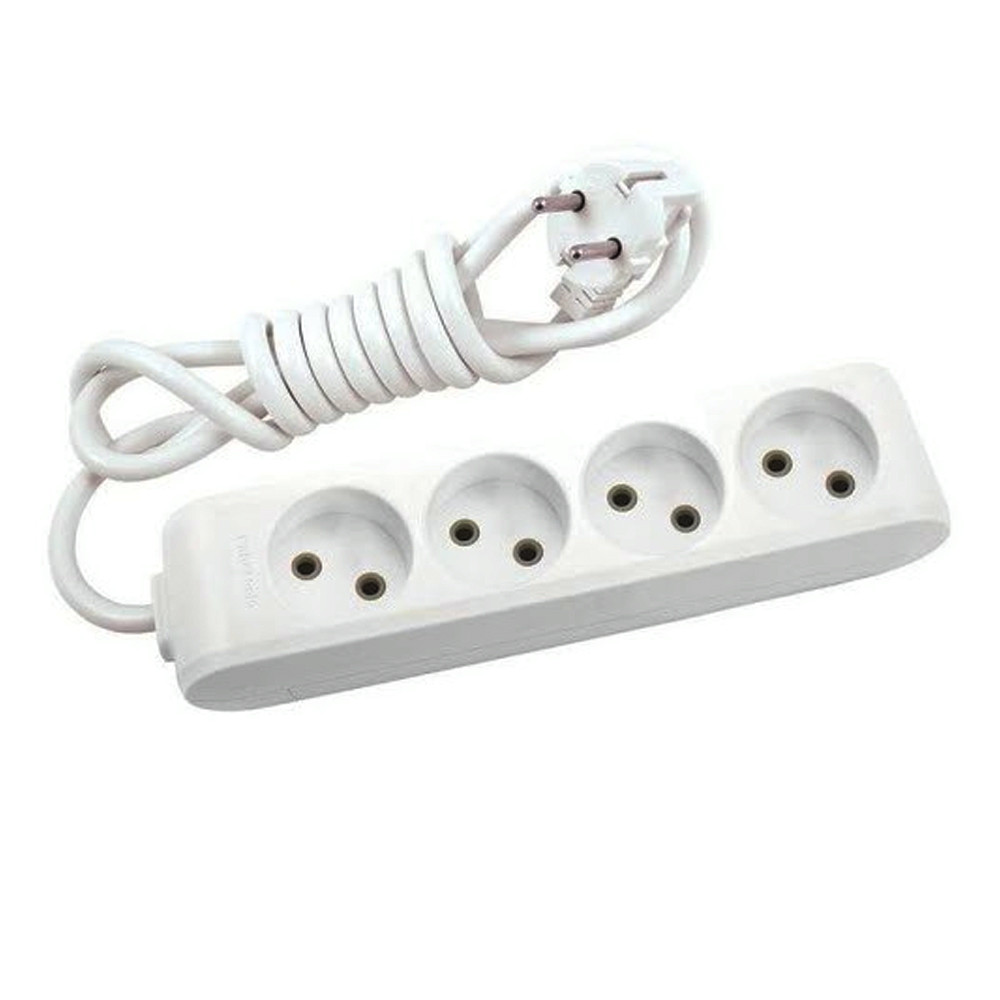 Подовжувач Panasonic X-tendia 4 гнізда, 2 м, з захистними шторками, сірий, фото 1