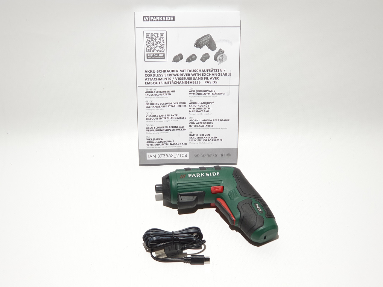 Аккумуляторная отвёртка Parkside PAS 4 D 5 из Германии (ID#1134930753),  цена: 1620 ₴, купить на