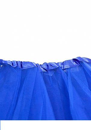 Юбка пышная Фатиног 30 см для девочки карнавальная юбка-пачка синий, фото 2