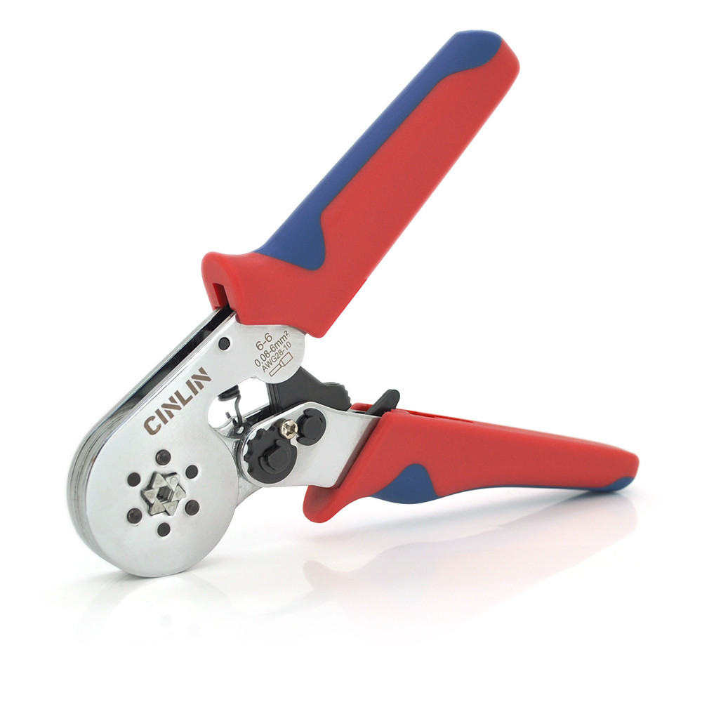 Крімпер CINLINELE HCS8 6-6 для обтиску кабельного накінечника, blue + набір кабельних наконечників (VE0508, VE7508, VE1008,, фото 1