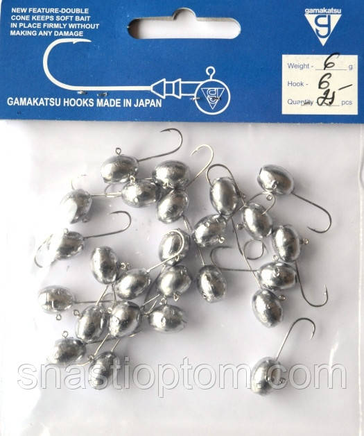 Мікро джиг-головка для риболовлі Гамакатцу, №6, 6гр