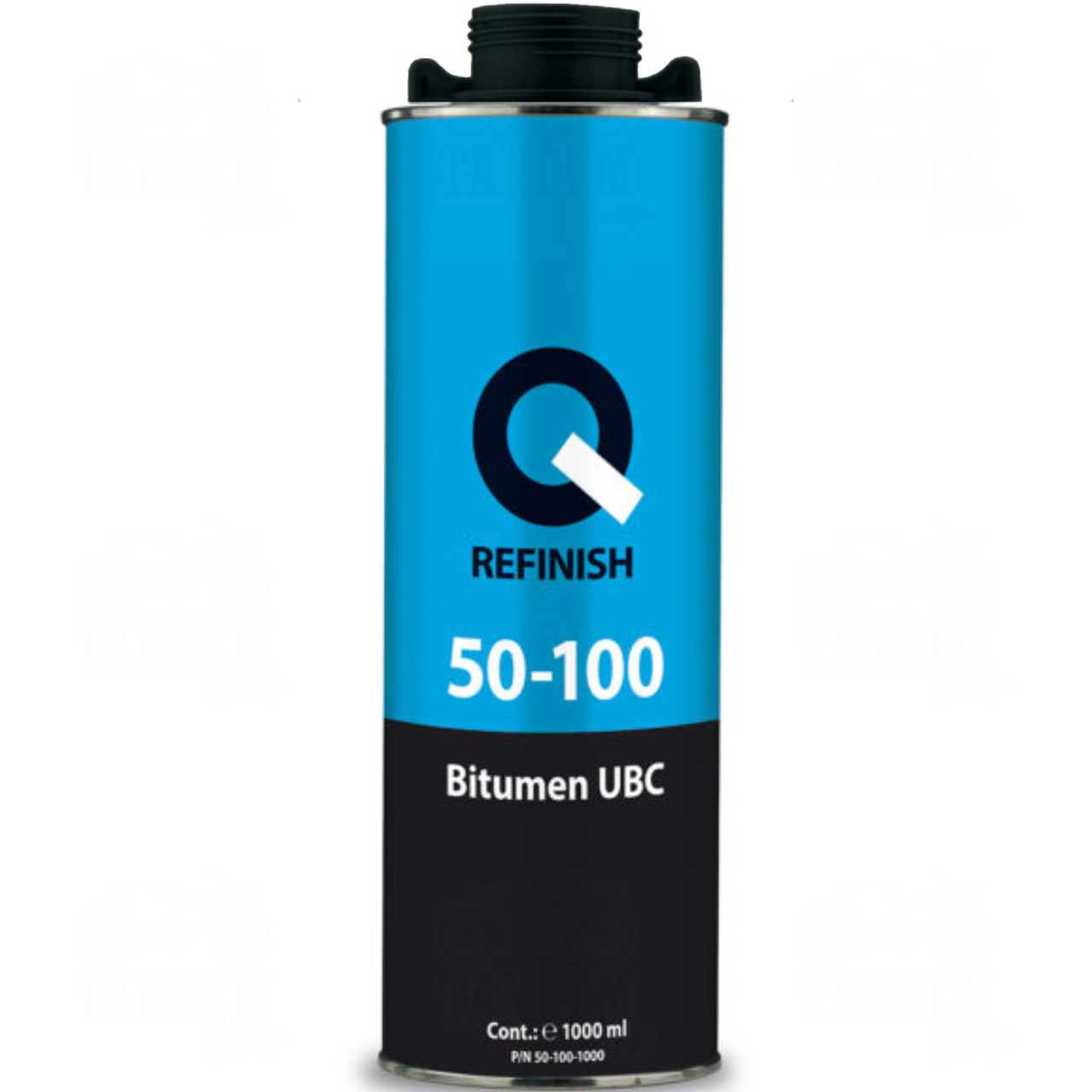 Бітумний засіб для обробки днища Q-Refinish 50-100 Bitumen UBC, 1 л Чорний