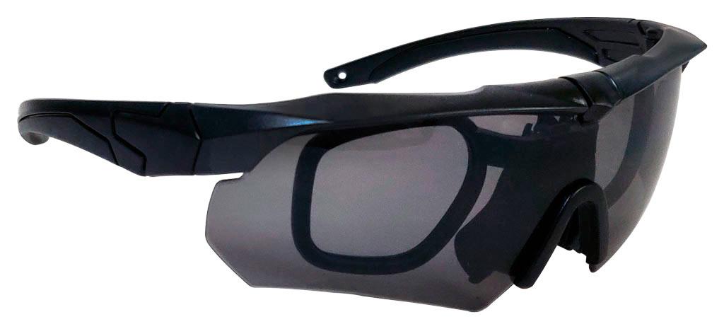 Захисні окуляри Buvele для стрільби (3 лінзи, знімний адаптер-оправа)