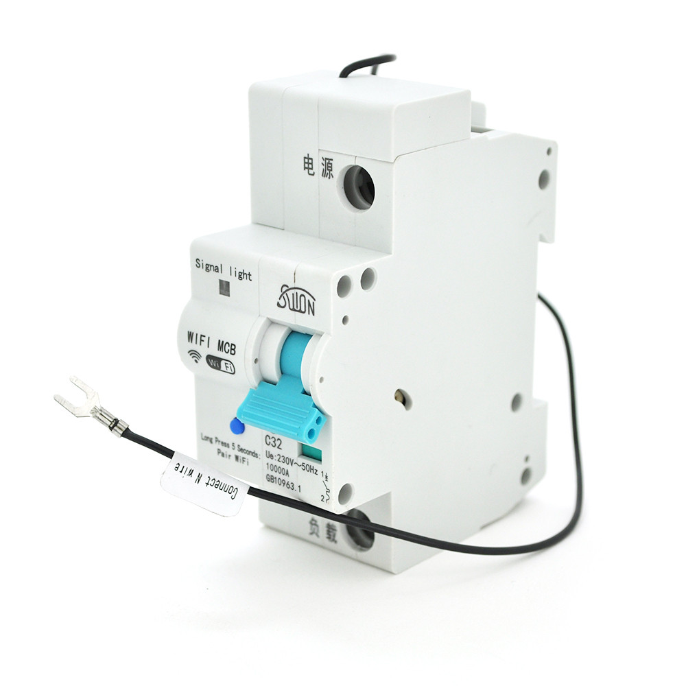 Автоматичний вимикач 1P/220V/32A с вітдаленним управлінням через WiFi, фото 1