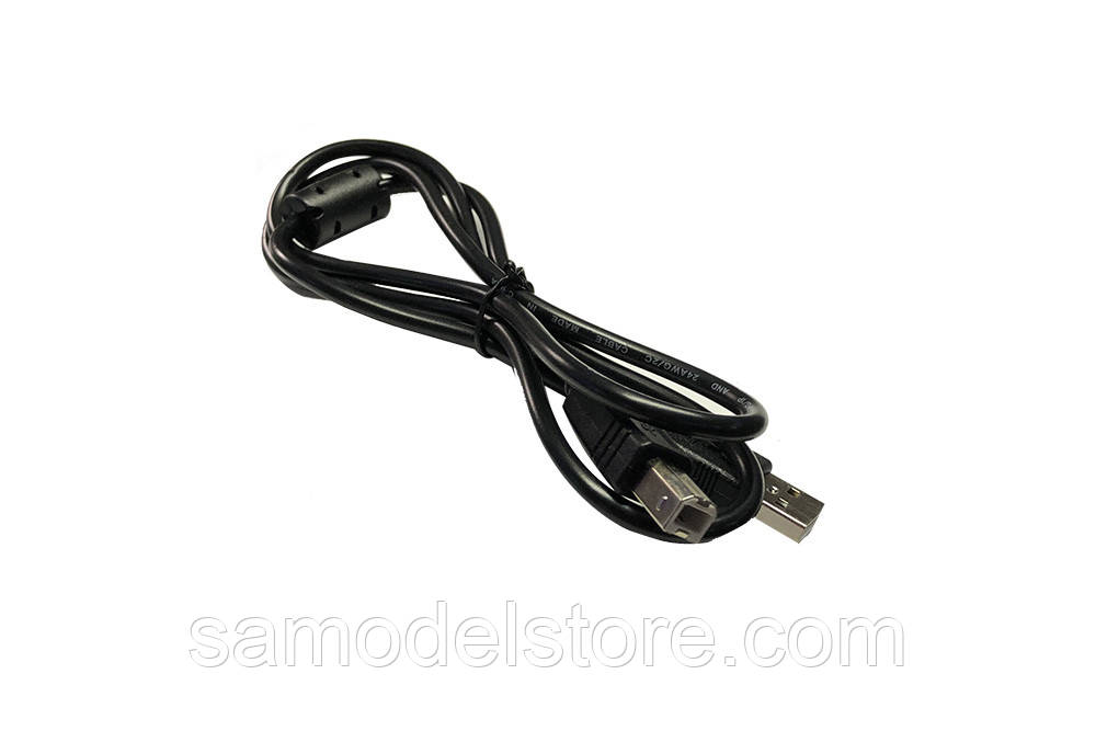 Шнур USB шт.A. шт. В 1 м. чорний, фото 1