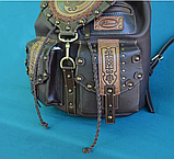 Шкіряний рюкзак "Дракони Інь-Ян", фото 5