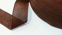 Тесьма окантовочная 35 мм ковровая коричневая