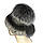 Хутряна шапка з Rex Rabbit з чорнобуркою (сіра) "Бон", фото 2