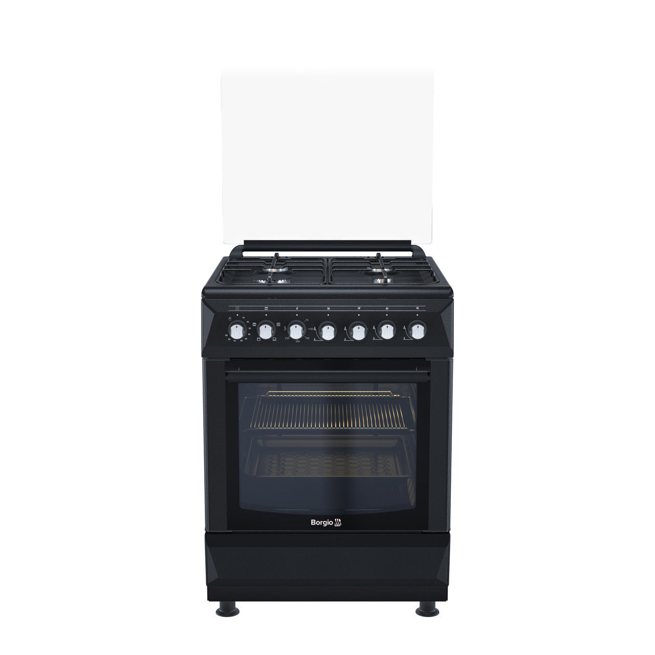 Плита комбінована Borgio GE 640BL GCBLTF (cast iron)