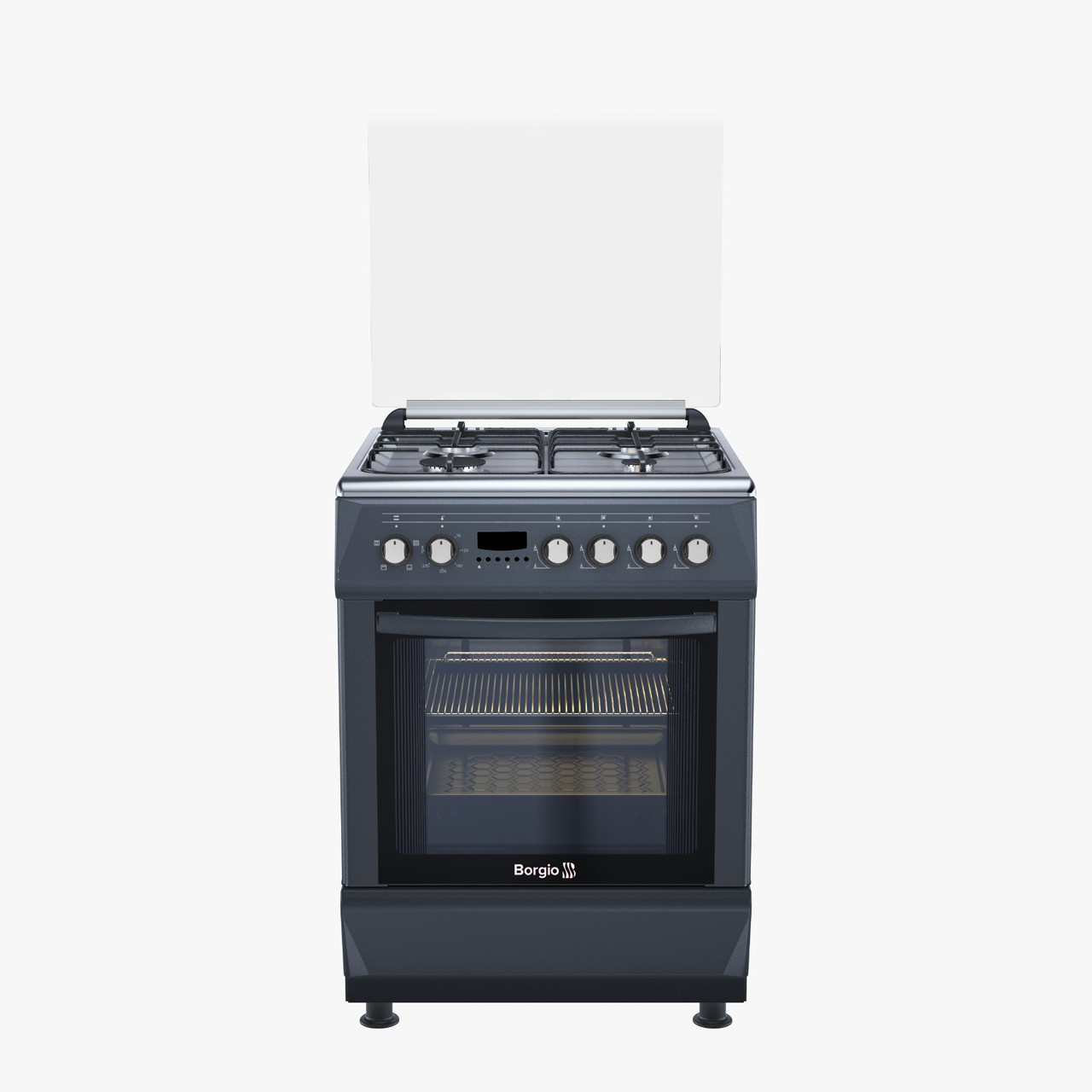 Плита комбінована Borgio GE 640Gr GCBLDF (cast iron)