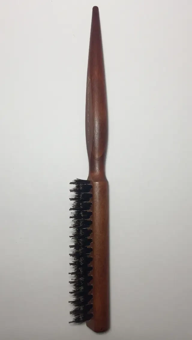 Дерев'яна щітка для начісування волосся, з натуральною щетиною