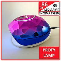 Профессиональная лампа для маникюра F6 pro 86 W 39 LED ( LED+UV Уф Лампа для сушки гель лака)