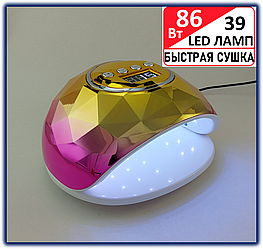 Професійна лампа для манікюру-педикюру F6 86 W ( LED+UV, Уф Лампа для сушіння гель лаку)