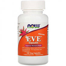 Єва Вітаміни для жінок 120 капс Без заліза Now Foods USA