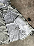 Куртка чоловіча вітровка Nike демісезонна з капюшоном весна осінь сіра з капюшоном, фото 4