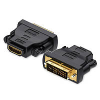 Видео переходник Vention 1080p HDMI мама DVI (24+1) папа позолоченный видеоадаптер конвертер (ECDB0)