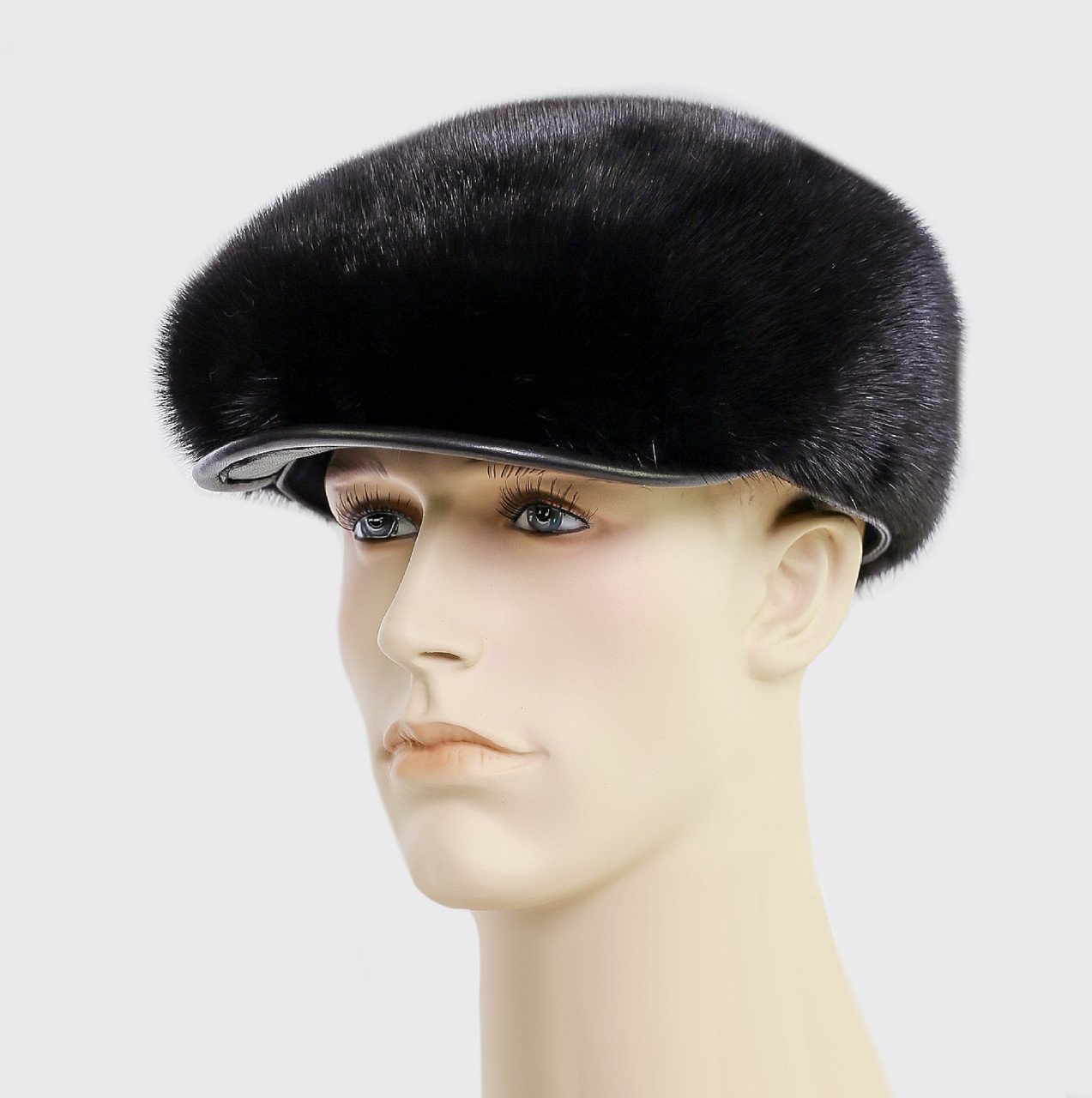 Хутряна шапка чоловіча з нірки (Кепка)