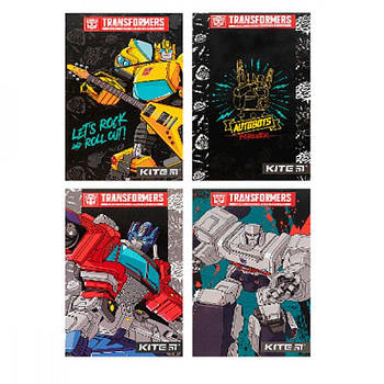 Блокнот А6 50 листів чистий Kite Transformers TF 21-195