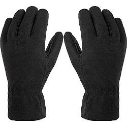 Рукавички тактичні флісові, Чорні / Теплі зимові рукавички з флісу / Флісові рукавички для ЗСУ