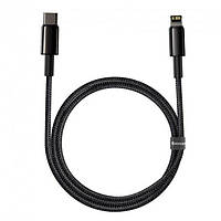 Кабель Baseus Tungsten Gold Fast Charging Cable Type-C to Lightning PD 20W 2m CATLWJ-A01 Black