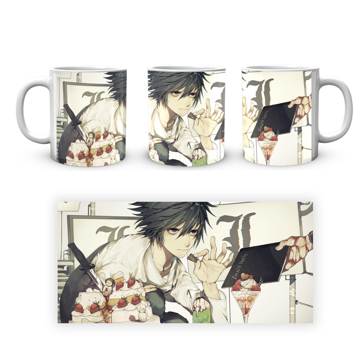 Кружка GeekLand Death Note Зошит Смерті L DN 02.11, фото 1