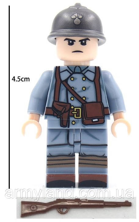 Военные Фигурки, Французский Солдат №6 1шт, Аналог Лего, BrickArms ...