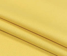 Сатин (бавовняна тканина) світло-жовтий однотон