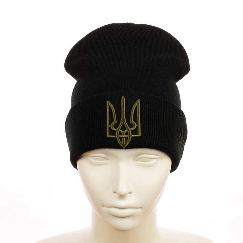 Молодіжна шапка з вишивкою "Тризуб", фото 1