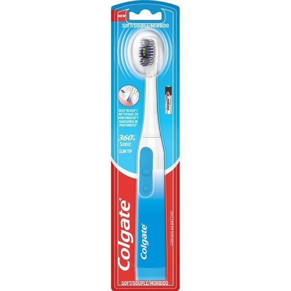 Електрична зубна щітка на батарейках "Colgate" 360 360 Sonic Slim TIP TP0022-5