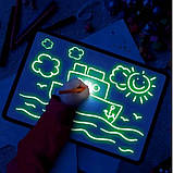 ОПТ Набір для дитячої творчості «Рисуй Світом»/малювання в темряві/дошка-планшет формат А4, фото 2