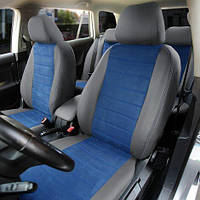 Чехлы на сиденья из экокожи и антары Volvo S80 2 поколение 2006-2011 EMC-Elegant