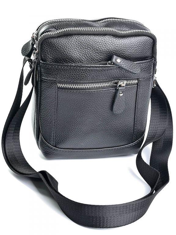 Чоловіча шкіряна сумка 1187 Black.Чоловічі сумки оптом і в роздріб в УкраЇні на сайті  trandbags.com.ua