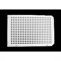 Планшет для ПЛР на 384 лунки 40 мкл, стерильний, коротка база, білий (10 шт/уп)