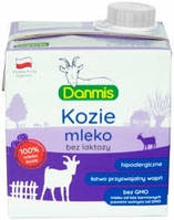 Молоко козье без лактозы Danmis, Польша, 2,5%, 500 мл