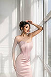 Шикарна вечірня корсетна сукня без бретелів Люкс ніжно-рожевий (різні кольори) XS S M L, фото 8
