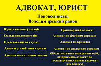 Адвокат, юрист в Нововолинську, Володимирський район