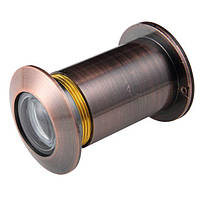 Глазок дверной диаметр отверстия 35 мм, диаметр наружной части 48 мм толщина двери 57-105 мм цвет старая медь.