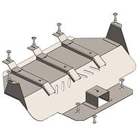 Защита радиатора из стали 2 мм Lexus LX II (J100) 1998-2007 Кольчуга Standart