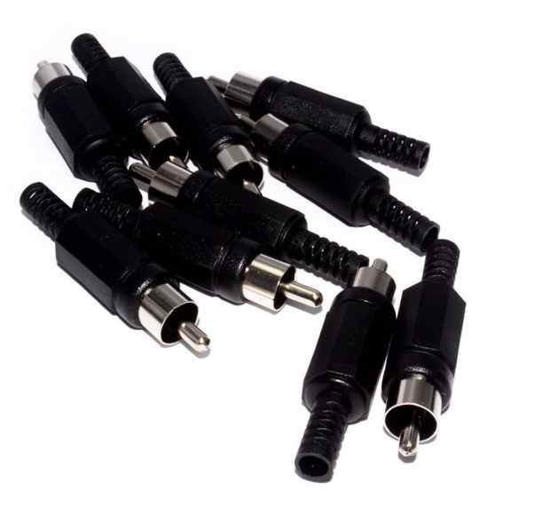 Crystia CRT Rα Штекер RCA-тюльпан красный пластиковый купить в Украине