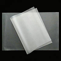 Антибактеріальна силіконова серветка-килимок для поличок у холодильник набір 2 шт Yueli 30х45 см Прозорий