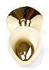 Серія Anal Plug Boss - Ювелірна золота пробка Green S, BS6400024, фото 5