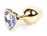 Серія Anal Plug Boss - Ювелірна золота серця Plug Cleass S, BS6400039, фото 8