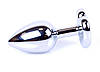 Серія Anal Plug Boss - ювелірні вироби Silver Heart Plug Dark Blue S, BS6400050, фото 5