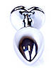 Серія Anal Plug Boss - ювелірні вироби Silver Heart Plug Dark Blue S, BS6400050, фото 6