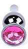 Серія Anal Plug Boss - ювелірні вироби темно -сріблястий задник Plug Pink, BS6400053, фото 9