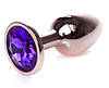 Серія Anal Plug Boss - ювелірна червона золота вилка Purple S, BS6400110, фото 7